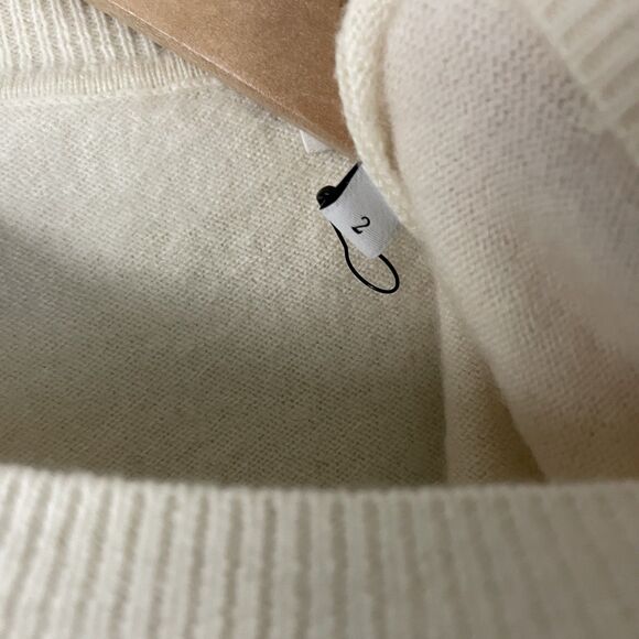 Sandro Paris Smiley Size 2 Jumper Zola Sweater Acid Love Wool Cashmere Blend - Picture 3 of 8
